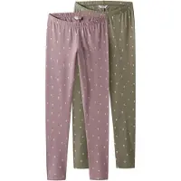 TWO SOON Leggings vert / violet / blanc