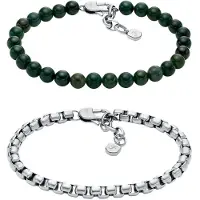 Fossil Bracelet sapin / argent