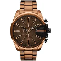 Diesel Montre à affichage analogique 'MEGA CHIEF SLIM' bronze