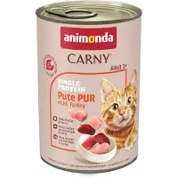 Animonda Carny 6x400g Single Protein Adult pure dinde - Pâtée pour chat