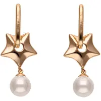 Gaya Boucles d'oreilles or rose / blanc perle
