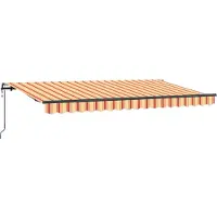vidaXL Store rétractable jaune 400 x 200 cm Tissu