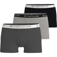Tom Tailor Boxers anthracite / gris chiné / noir / blanc
