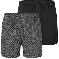 Schiesser Boxers ' Basic ' gris / noir