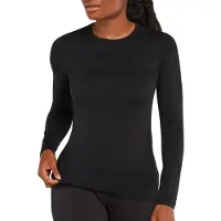 Icebreaker Merino Core Heavyweight Long Sleeve Base Layer Noir L Femme