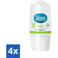 Odorex - Déodorant à bille - Natural Fresh - Fraîcheur naturelle - 50 ml - Pack avantage - 4 pièces