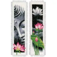 Vervaco Signet "Bouddha/Lotus", lot de 2, motif de comptage