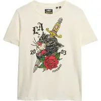 Superdry T-shirt 'Neo Trad' jaune / rouge / noir / blanc cassé