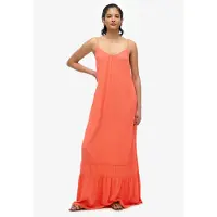 Superdry Femme Robe Longue à Bretelles Cream Taille: 36
