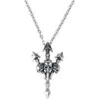 Alchemy Gothic Collier Gothic de - Deadly Trident - pour Unisexe - couleur argent - Taille Standard