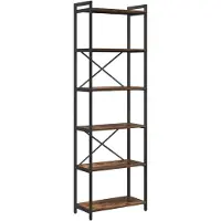 vidaXL Bibliothèque Chêne fumé 60 x 30 x 188 cm Bois d'ingénierie