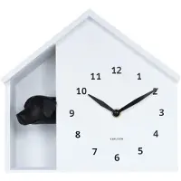 Karlsson Horloge murale Peeking Doggy KA6097WH, 25 cm