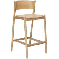 Hubsch Tabouret de bar Oblique naturel