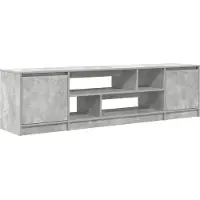 vidaXL Armoire TV gris béton 188,5x41x50 cm Bois composite