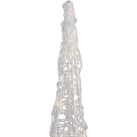 QAZQA Sapin de Noël transparent 60cm avec LED IP44 - Coni