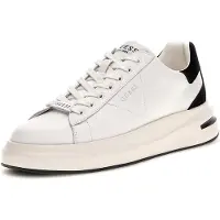 GUESS pour homme. FMFLBALEA12 Baskets Elba blancs (40), Plat, Lacets, Casuel