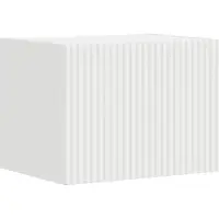 vidaXL Meuble mural pour télévision, 39 x 31 x 29,5 cm, blanc, fabriqué en panneaux de particules