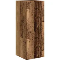 vidaXL Armoire TV murale vieux bois 30 x 31 x 80 cm Matériau dérivé du bois