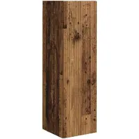 vidaXL Armoire TV murale vieux bois 30 x 31 x 100 cm Matériau dérivé du bois