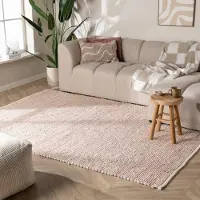 NATURL. Tapis en laine - Feline Pastel | 200x290 cm | Rectangulaire | Tissage plat