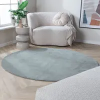 NATURL. Tapis rond lavable - Vivid Vert | Ø 200 cm | Rond | Pile courte