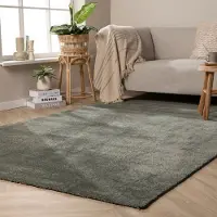 NATURL. Tapis lavable - Clean Vert | 200x290 cm