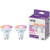 WiZ Connected WiZ Ampoule Connectée - Lumière Blanche et Colorée - GU10 - Lot de 2