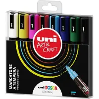 Uni-Ball Uni Posca Medium Tip Original, paquet de 8 pièces (8x)