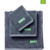 Benetton Ensemble De Serviettes De Bain 450gsm 3 Unités