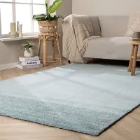 NATURL. Tapis lavable - Clean Bleu Clair | 200x290 cm | Rectangulaire | Pile courte
