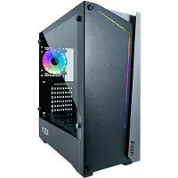 Azza PC Gaming Gehäuse Midi ATX Apollo 430B DF2 Schwarz (B)