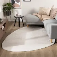 NATURL. Tapis à poils courts – Cozy Pebble Crème | 80x120cm | Irréguliers | Pile courte