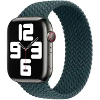 Apple Bracelet Solo tressé Watch | 44/45/46/49 mm - Taille 2 - Rainforest