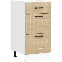 vidaXL Armoire basse de cuisine Lucca Chêne Sonoma Matériau dérivé du bois