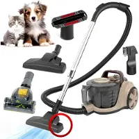 AG AG3300 Aspirateur sans sac - Aspirateurs - Aspirateur sans sac - Adapté aux poils d'animaux - Forte aspiration - Filtre HEPA - Compact, léger et puissant - Facile à nettoyer - Beige/Brown