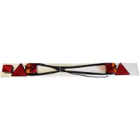 DAFA Barre lumineuse blanche 1370 mm câble 9 m avec feu antibrouillard et prise 7 broches