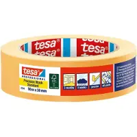 TESA ruban de masquage 50m x 30mm Stand.Prec.yellow 04344