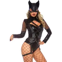 Leg avenue 2 PC Villainess Vixen comprend la couleur noire