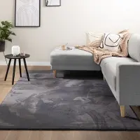NATURL. Tapis doux à poils courts - Cozy Anthracite | 230x320 cm | Rectangulaire | Pile courte