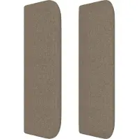 vidaXL Tête de lit LED Taupe 103x16x78/88 cm Tissu