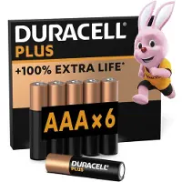 Duracell Piles Aaa Alcalines Plus Pack 6 (5000394141209)