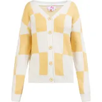 MO Cardigan sable / jaune