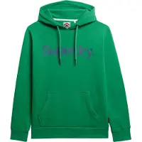 Superdry pour homme. M2014319A Sweat à capuche Core Logo vert (M), Casuel, Coton