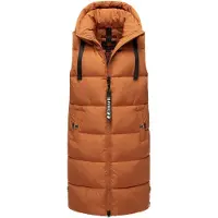NAVAHOO Gilet cognac / noir / blanc