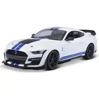 Maisto Ford Mustang Shelby Gt 500 Blanche Et Bleu 1/18 -