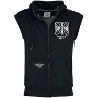 West Coast Choppers Veste Sans Manches de - WCC OG ATX - Sweat à Capuche Sans Manches - S - 4XL - pour Homme - noir - Taille 4XL
