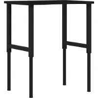 vidaXL Établi brun foncé 80x60x(71,5-98) cm Chêne massif