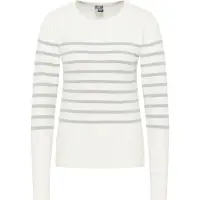 Dreimaster Maritim Pull-over gris / blanc