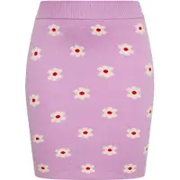 Mymo Jupe beige / violet / rouge sang