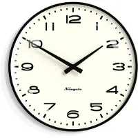 Newgate Radio City - Horloge murale - Noir - Chiffres